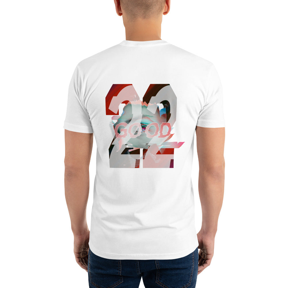 Glitched "22" Good Short Sleeve T-shirt